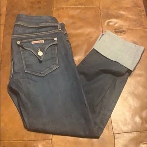 Hudson cuffed cropped jeans